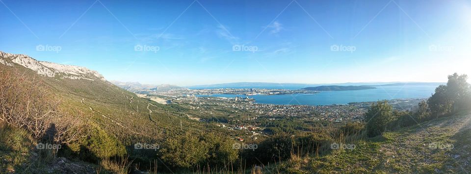 View on Split from Kozjak mountain