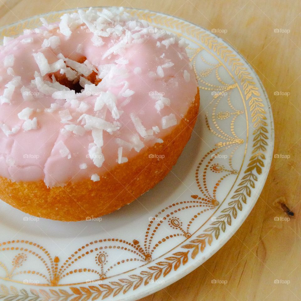 Pink donut