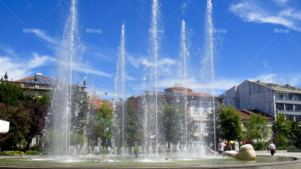 Fountain on square