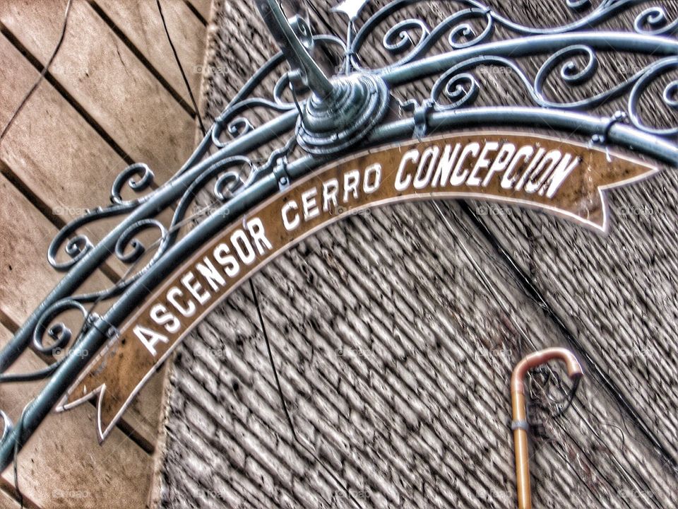 Ascensor Concepción. Oldest Elevator on Valparaiso 