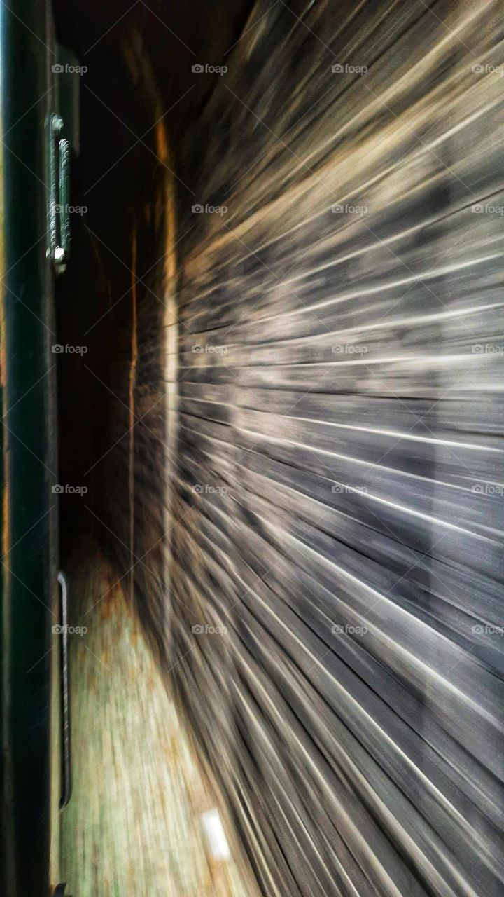 Tunnel, train,gray,brick, wall