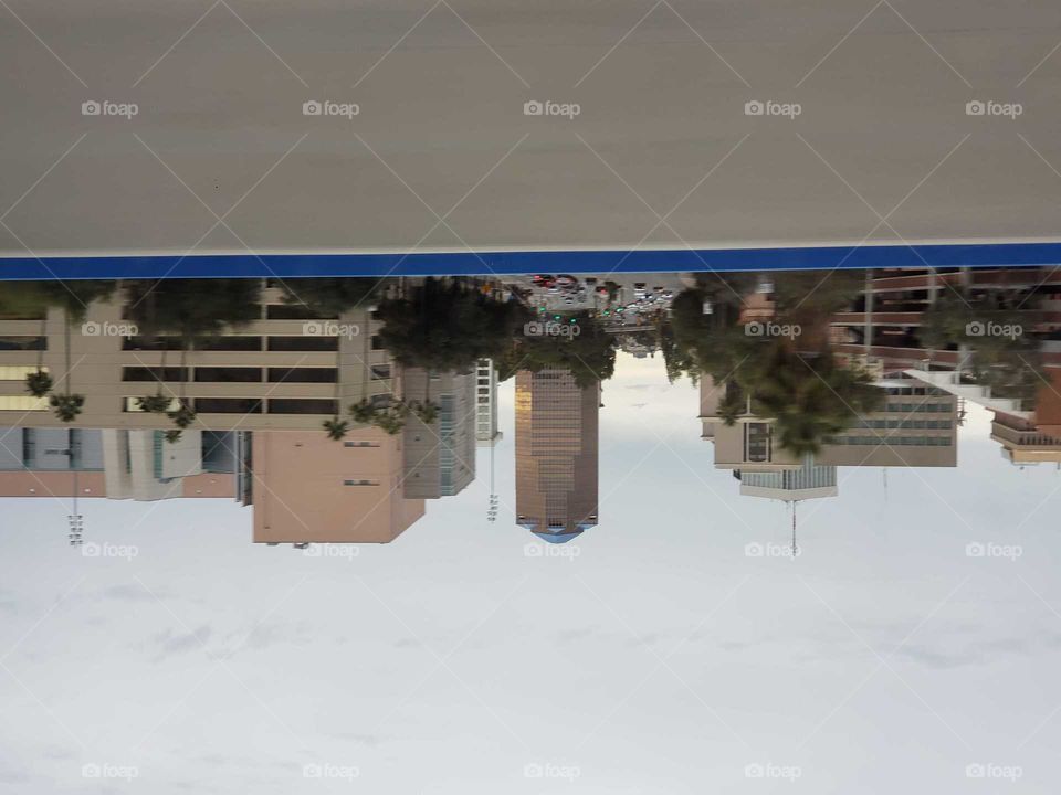 downtown from the highway