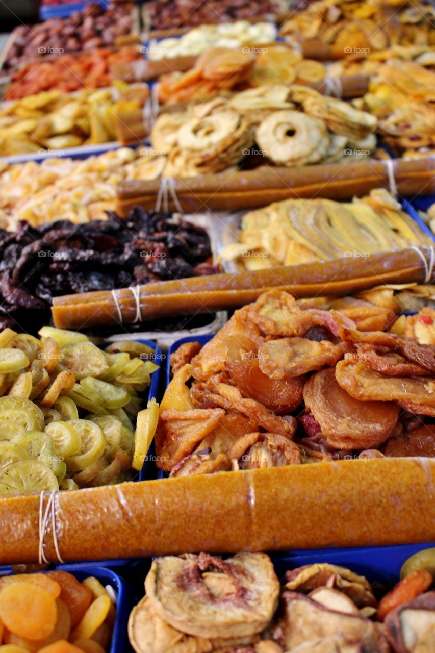 Dry fruits on table