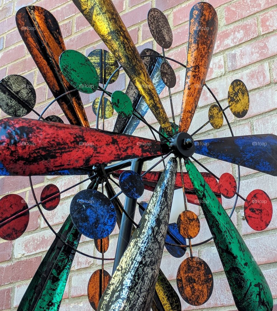 multicolored landscape art