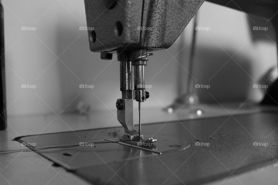 sewing machine. monochrome sewing machine
