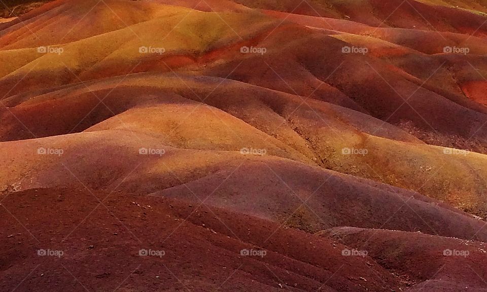 Chamarel coloured sand