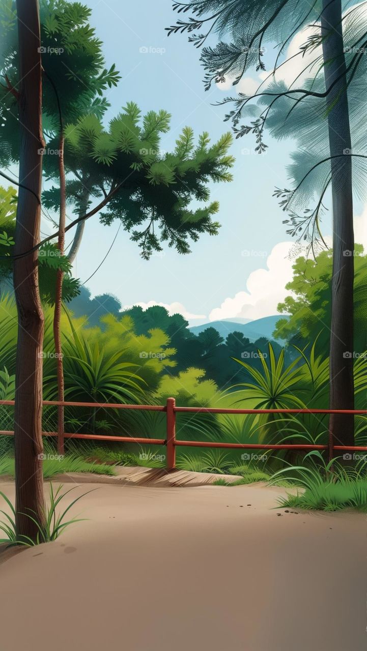 In the countryside, there are many forest areas.