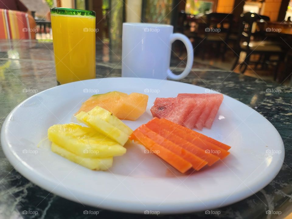 breakfast fruits
