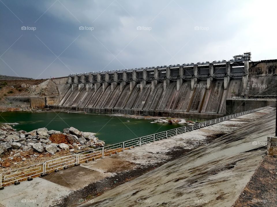 Beautiful weather and Evening at Dam