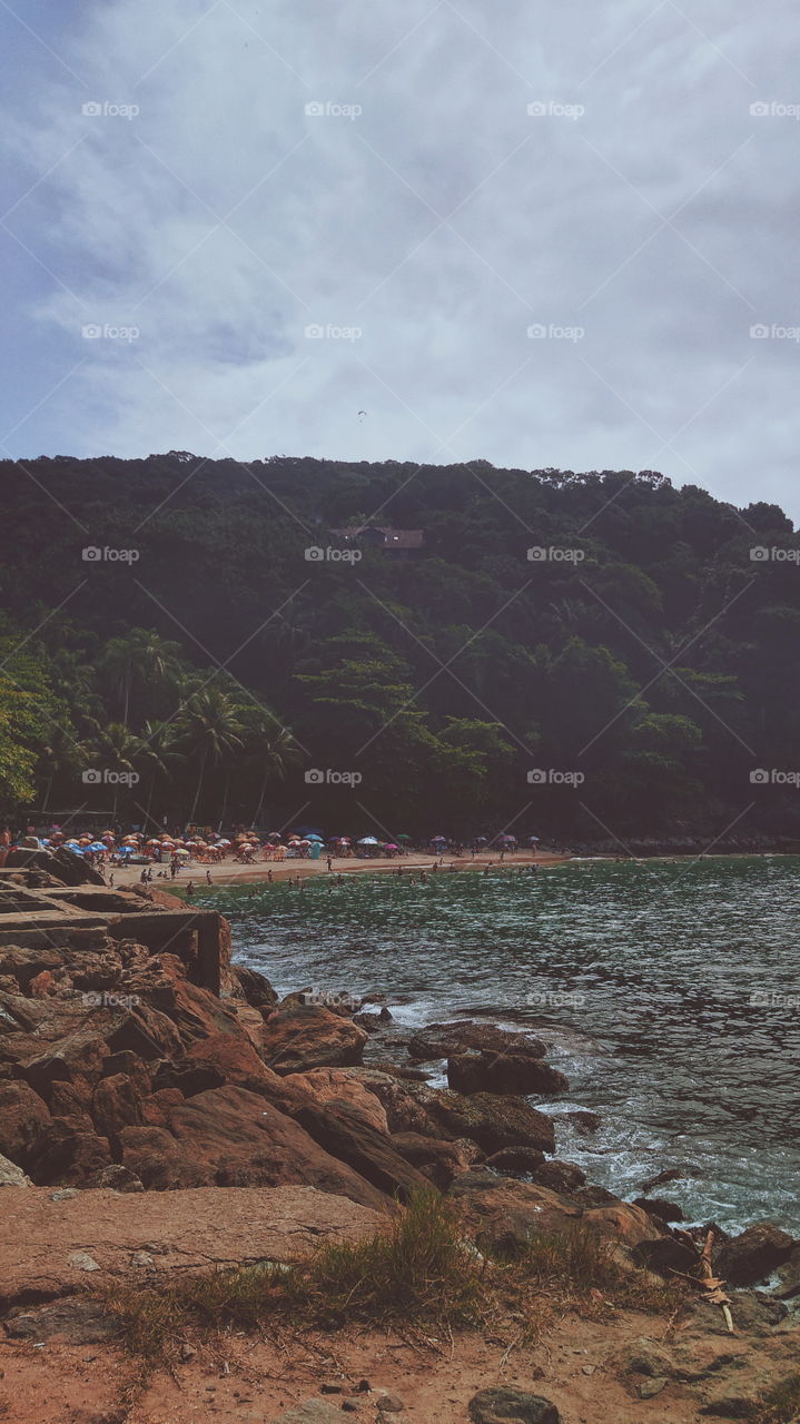 Guarujá Beach, São Paulo coast summer