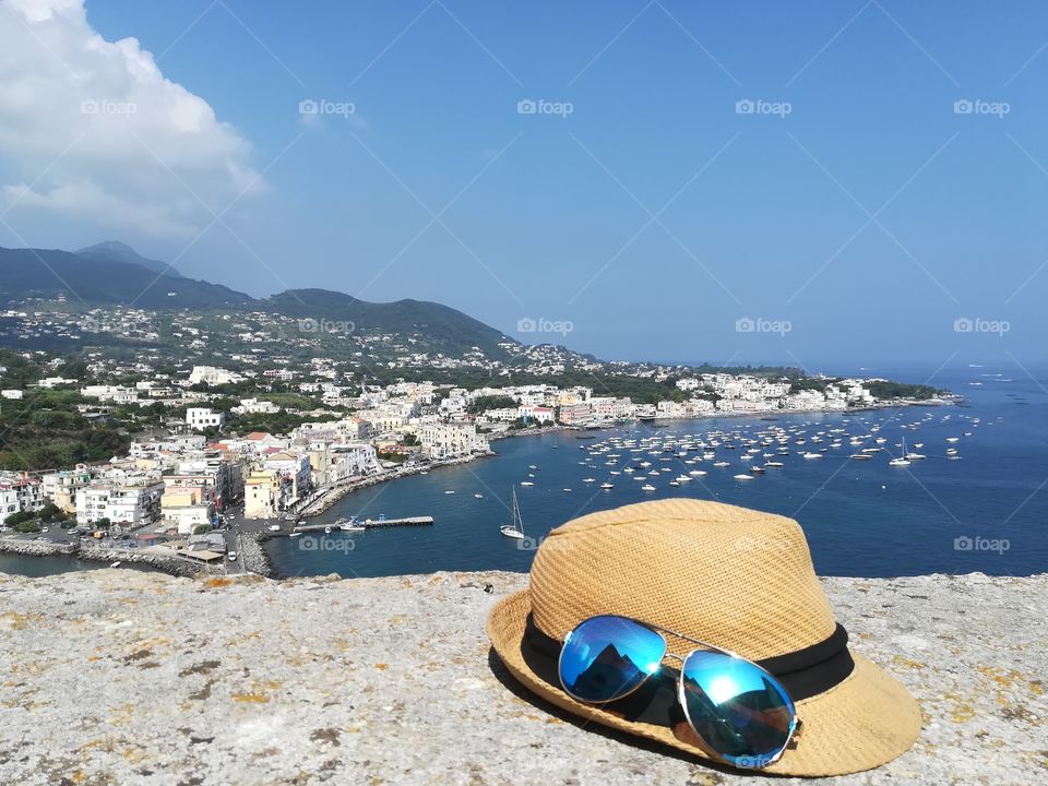 View of Ischia Ponte (Italy)