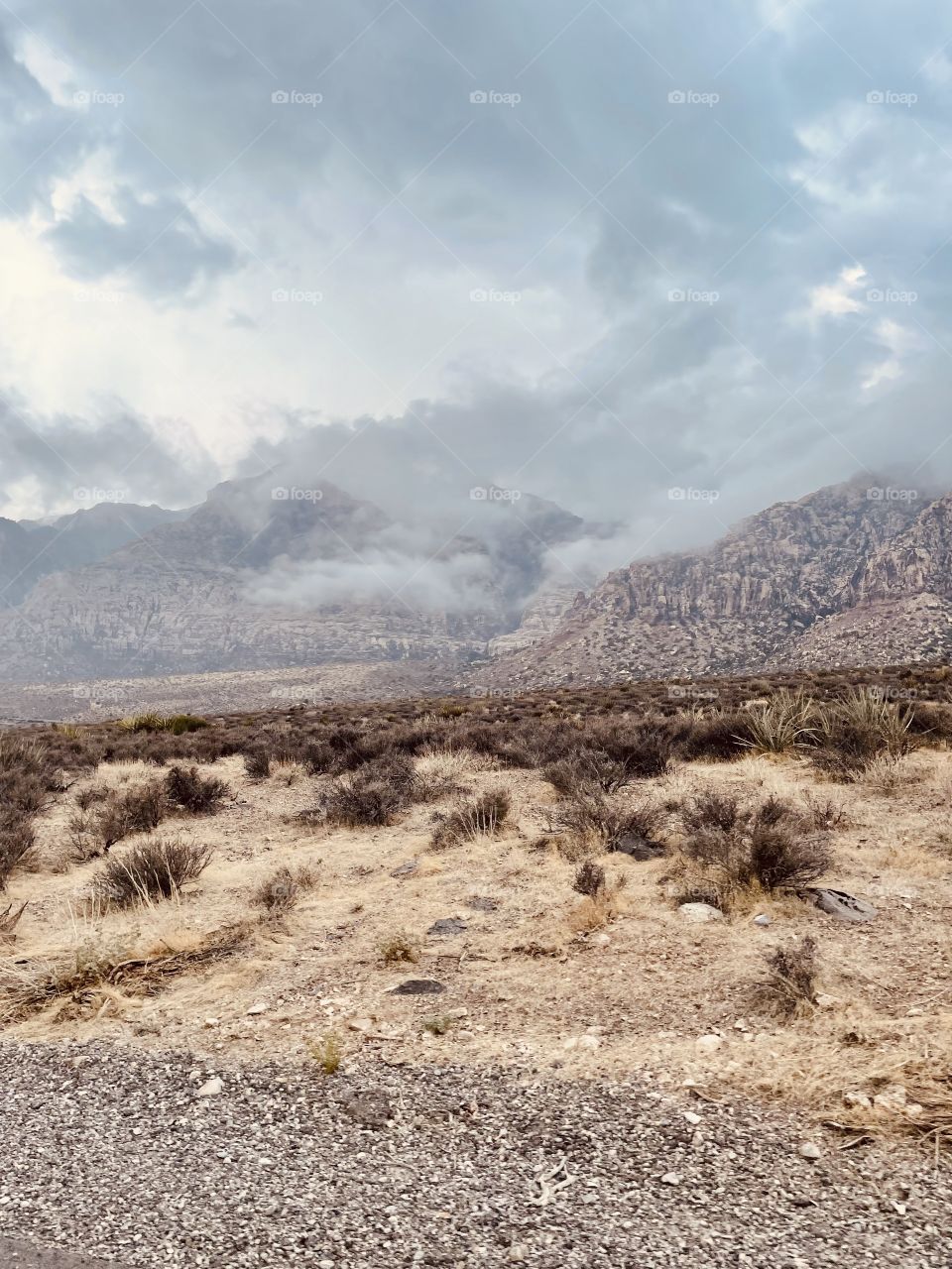 Red Rock Canyon during monsoon season