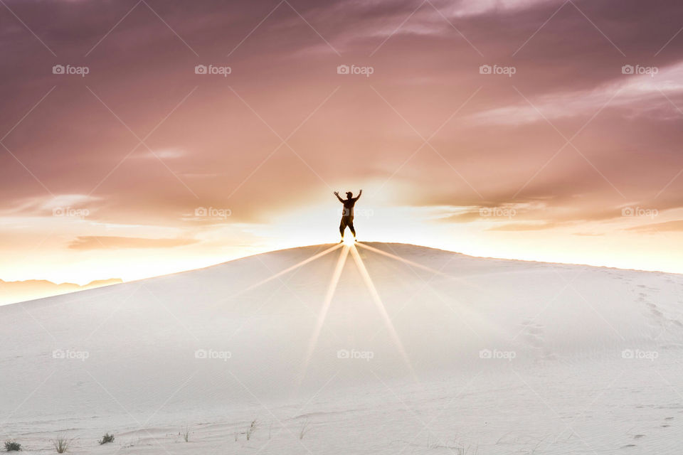 Sundown at White Sands