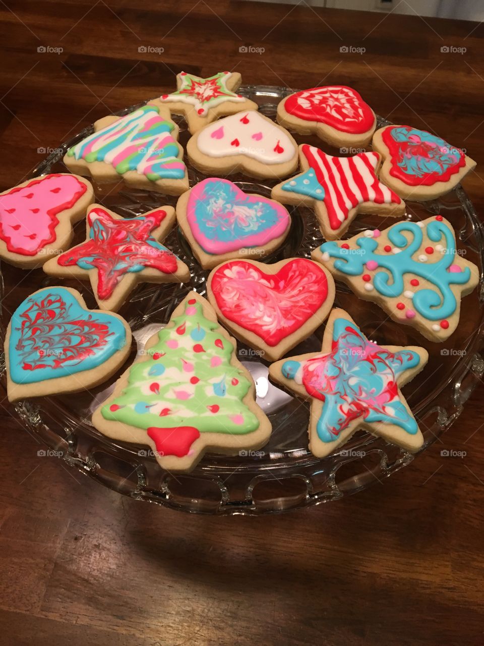 Holiday decorated cookies
