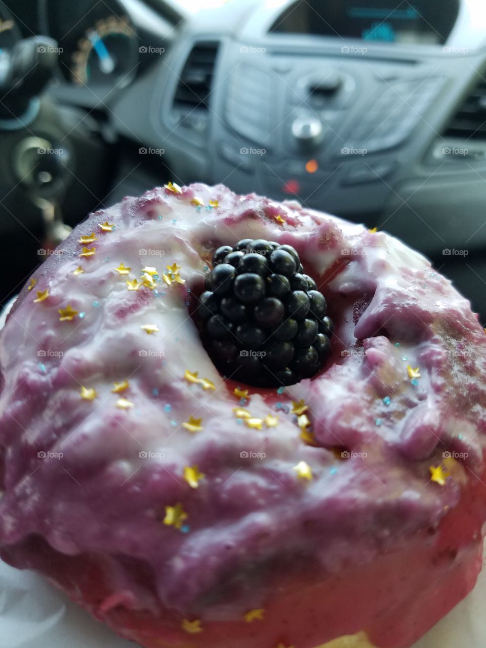 Galaxy blackberry donut