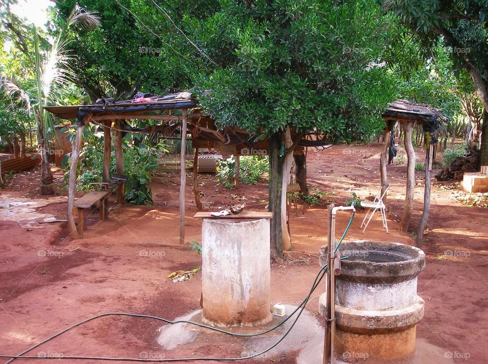 roça rural poço