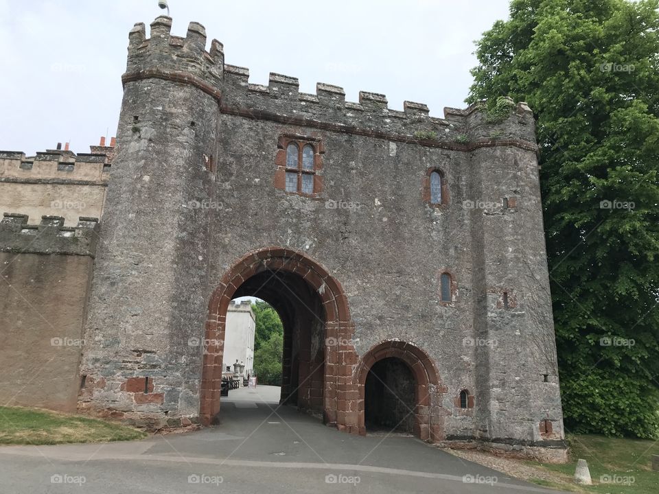 I love the attractiveness of this keep like entrance to parks and gardens in Torquay.