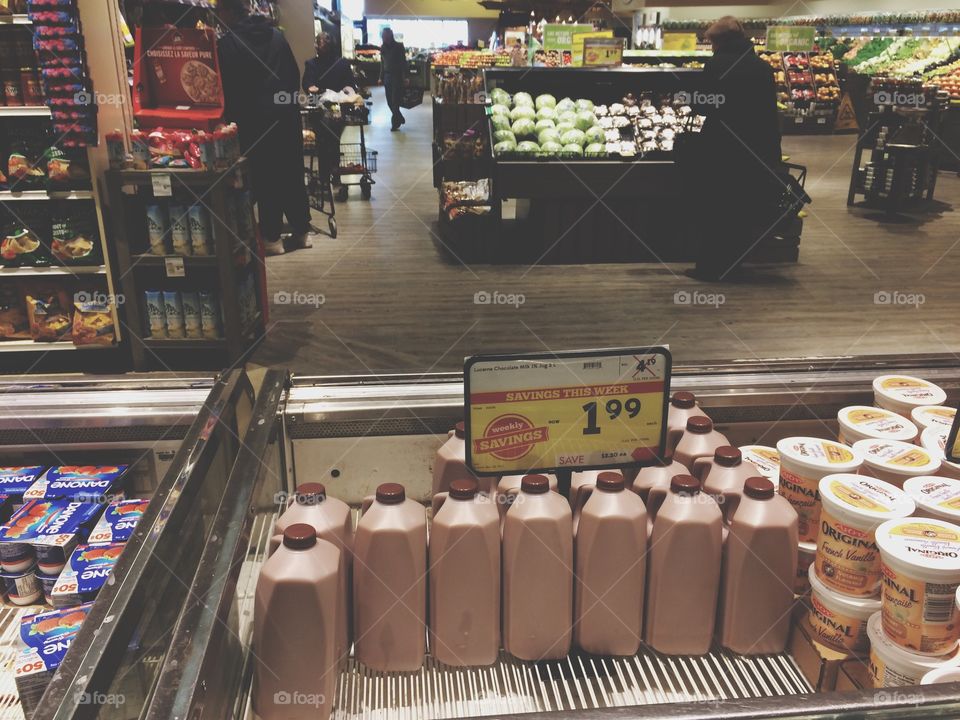 Chocolate milk on sale! 