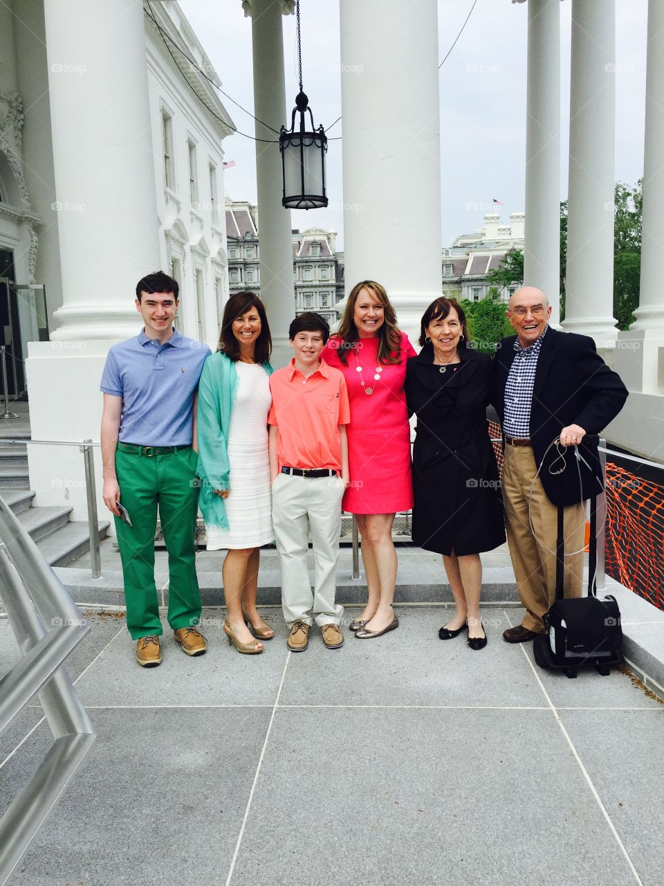 Family photo at The White House
