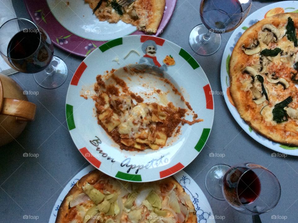 A fabulous pizza supper at my local pizzeria shared with friends