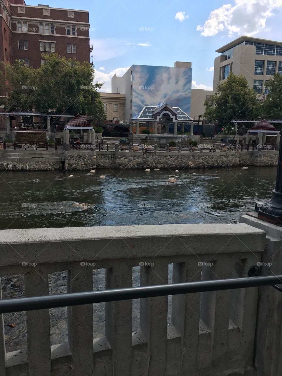 The city of Reno near it’s beautiful canals 