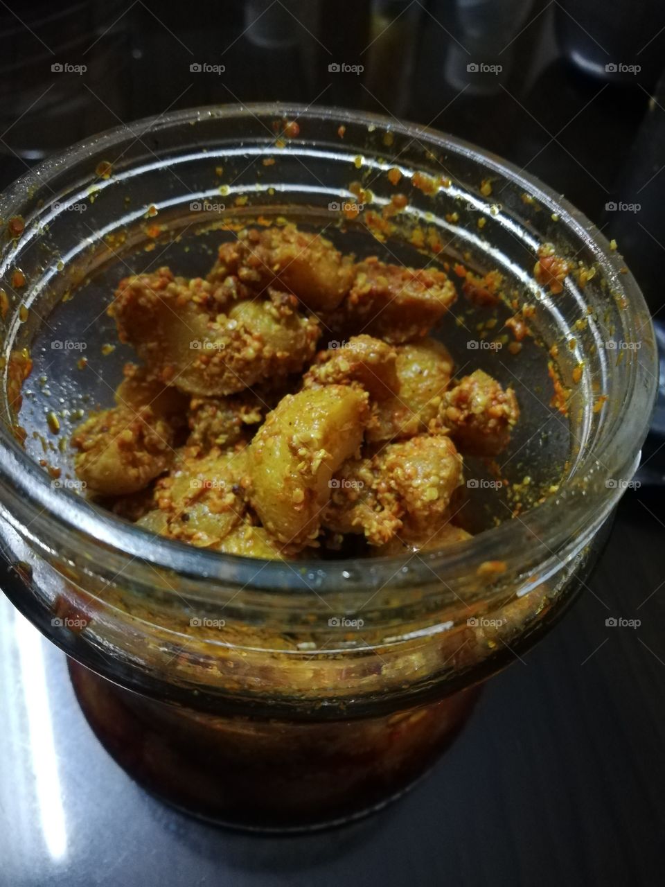 Gooseberry pickle Indian style spicy