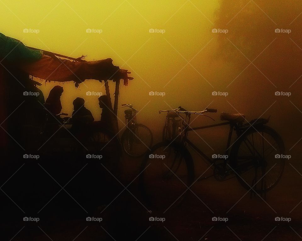 Podcast thinkersdiscussing deep content over a chai in their favorite street shop... 