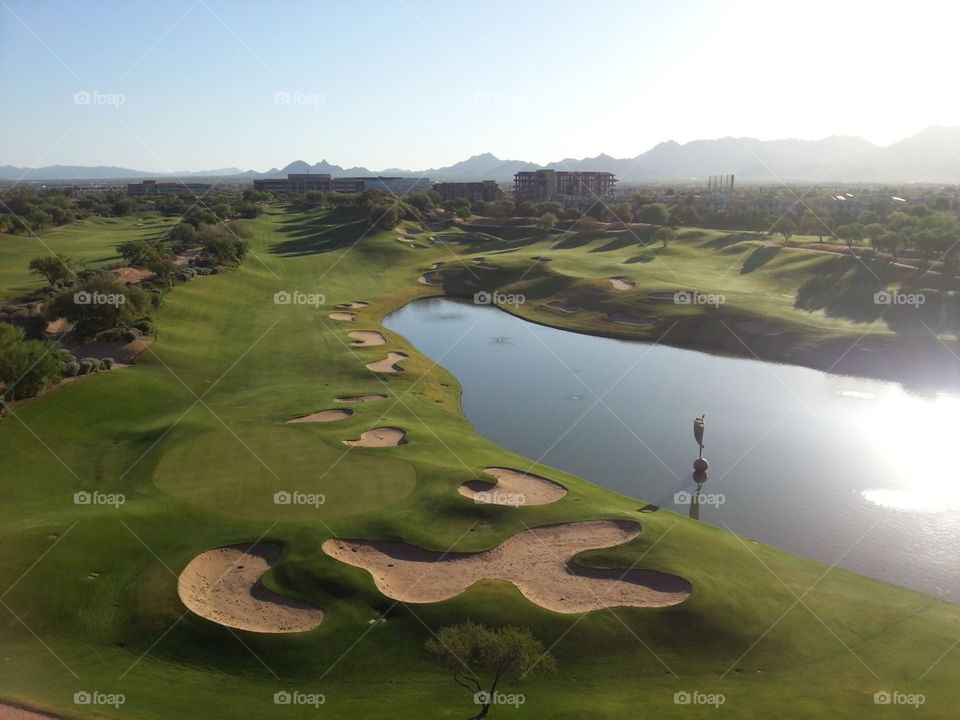 Golf Course in the Desert.