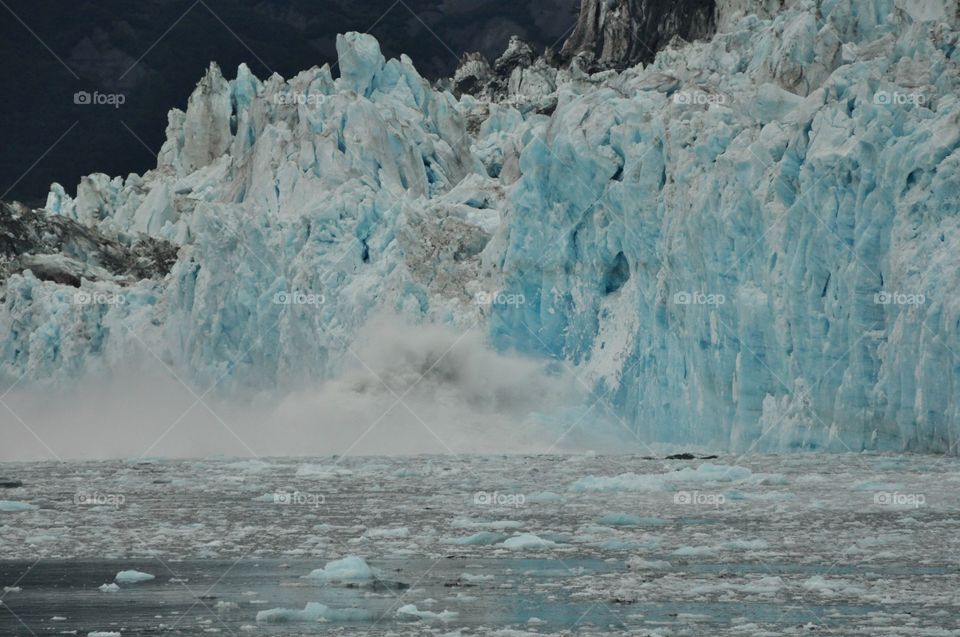 Alaska glaciers calving