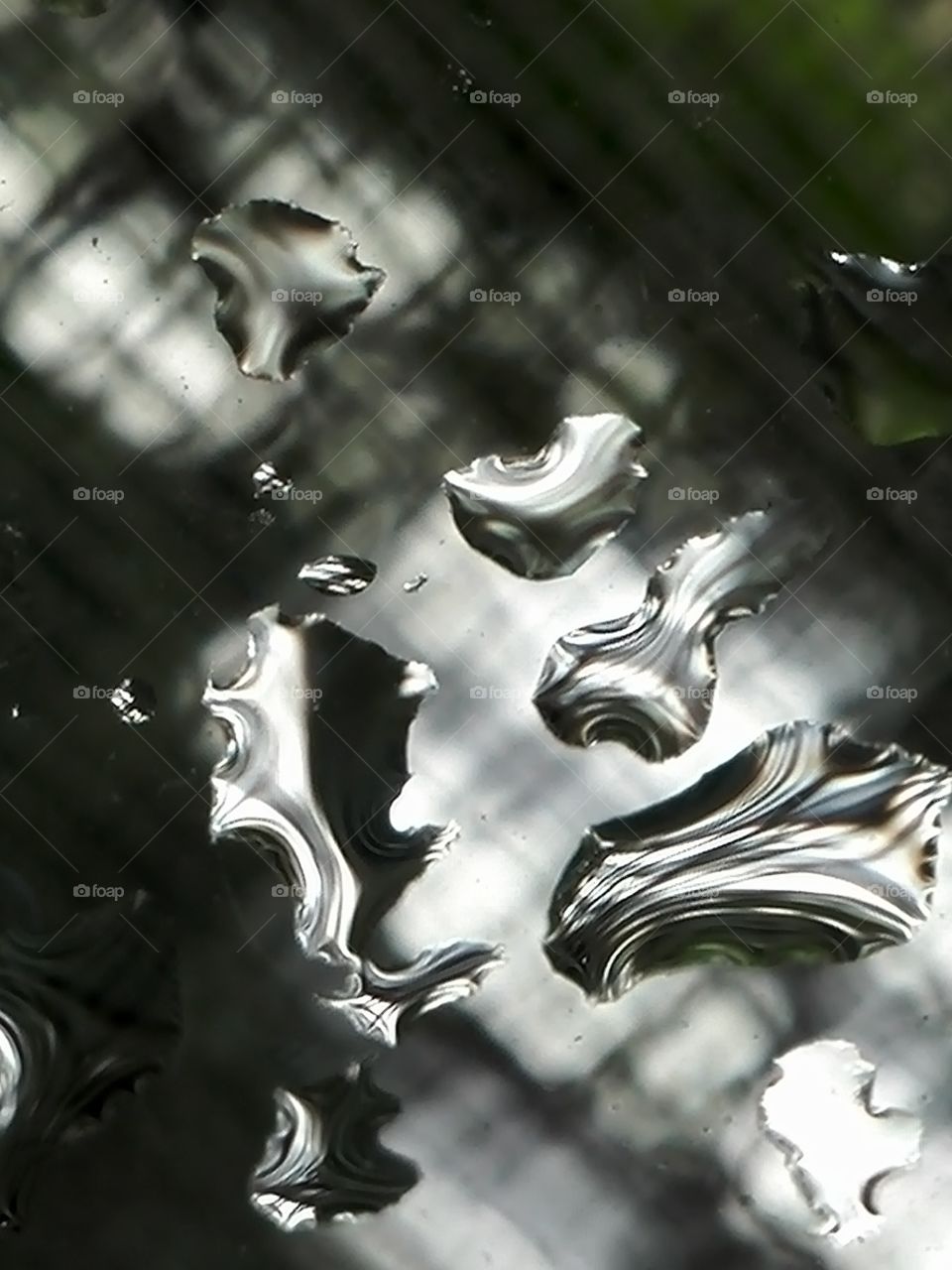 Waterdrops on the window