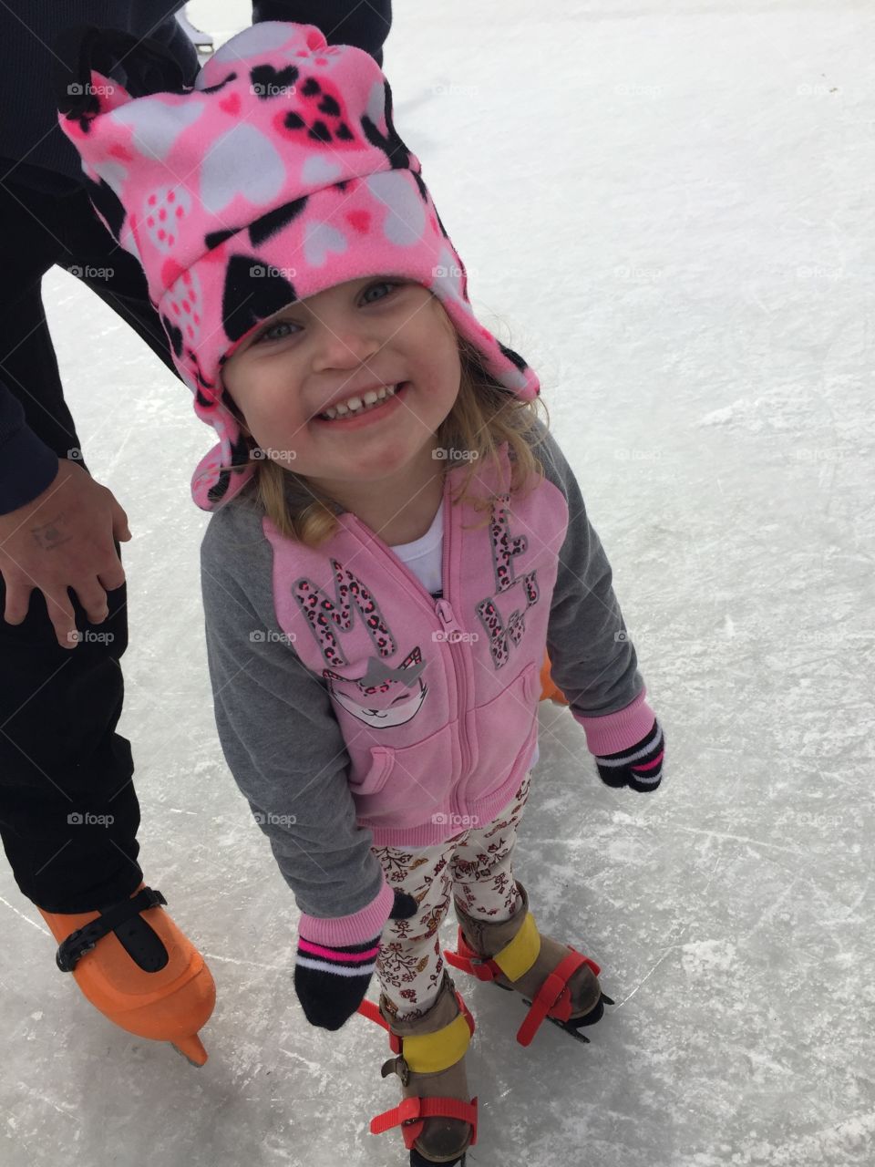 First time ice skating and loving it! 