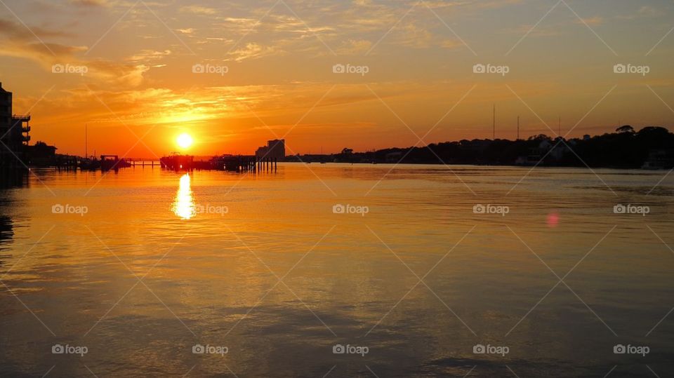 Santa Rosa sound sunset