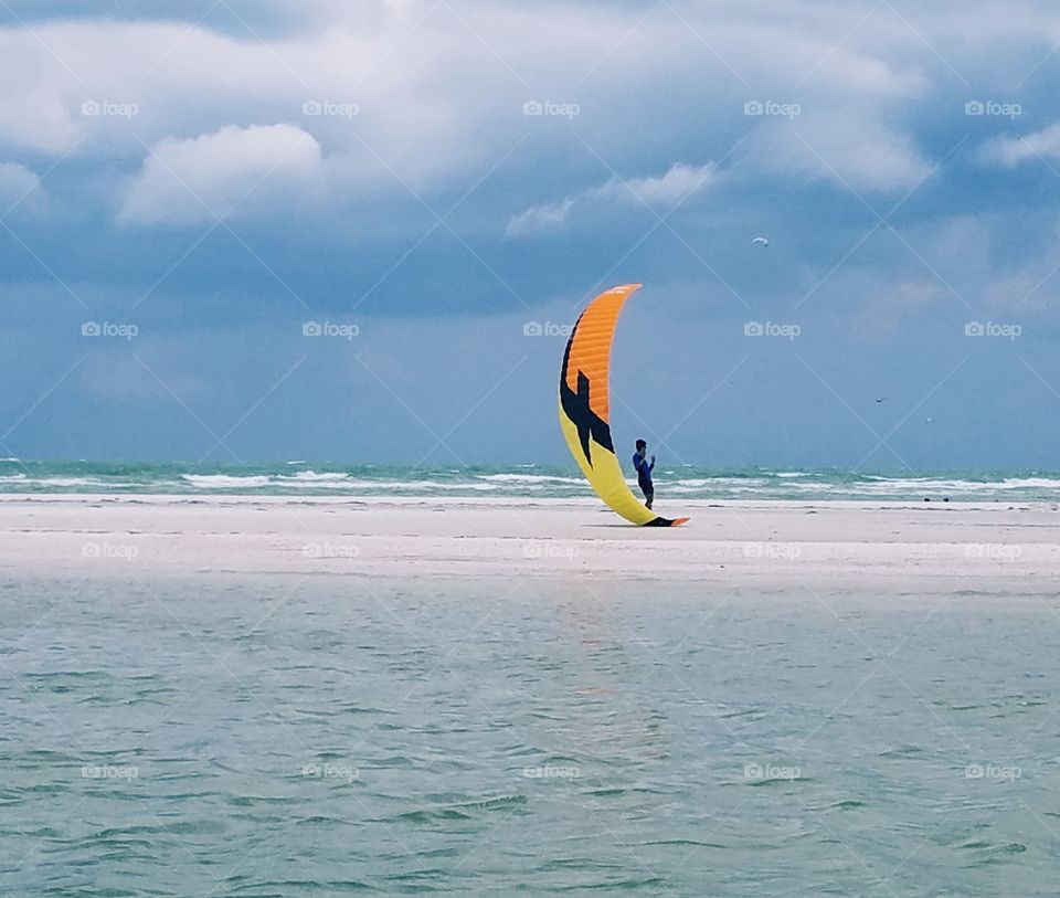 Kite surfing
