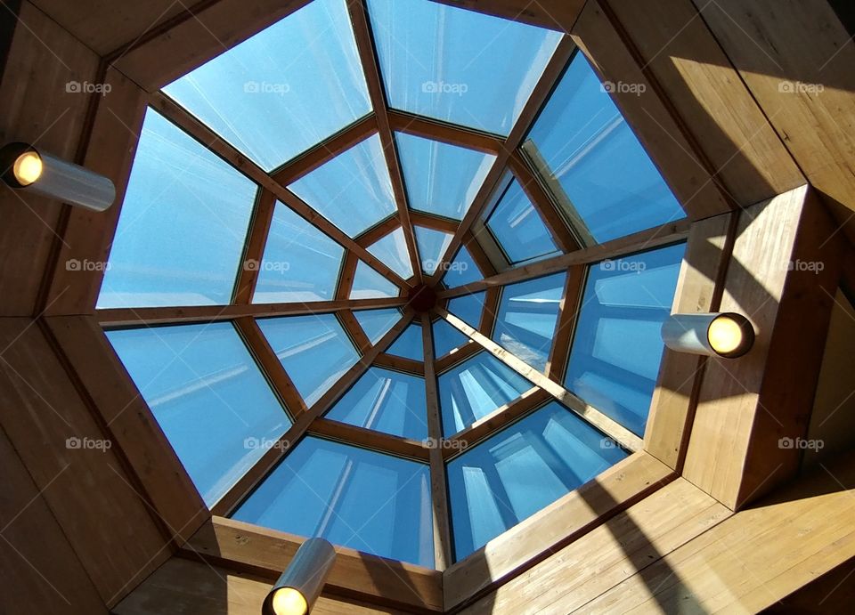 Kuppel Fenster abstrakt ecken corner holz