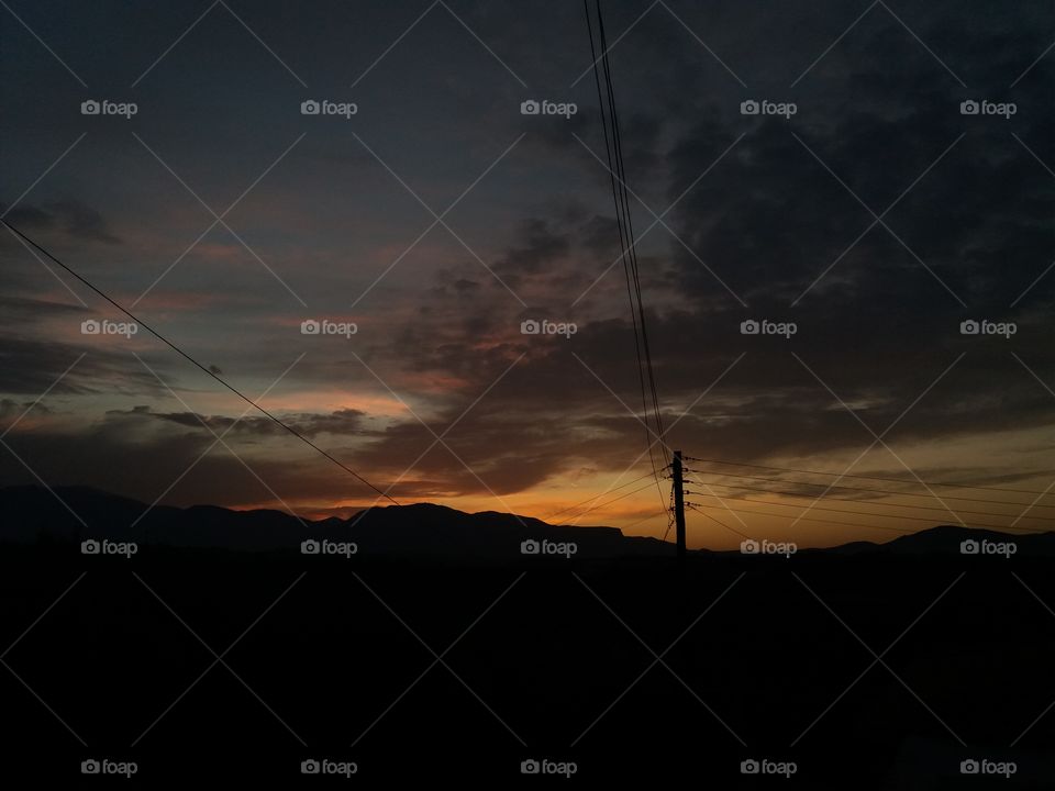 Why watch the  tv when you can watch the sunset.