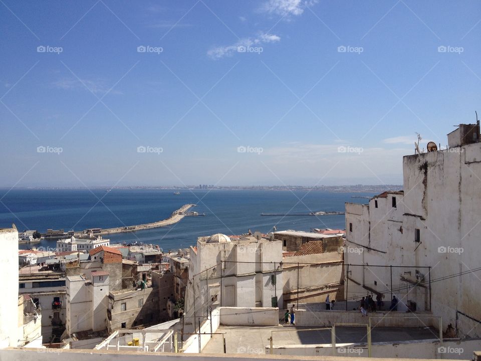 View over Algiers from Cathedral Notre Dame D'Afrique