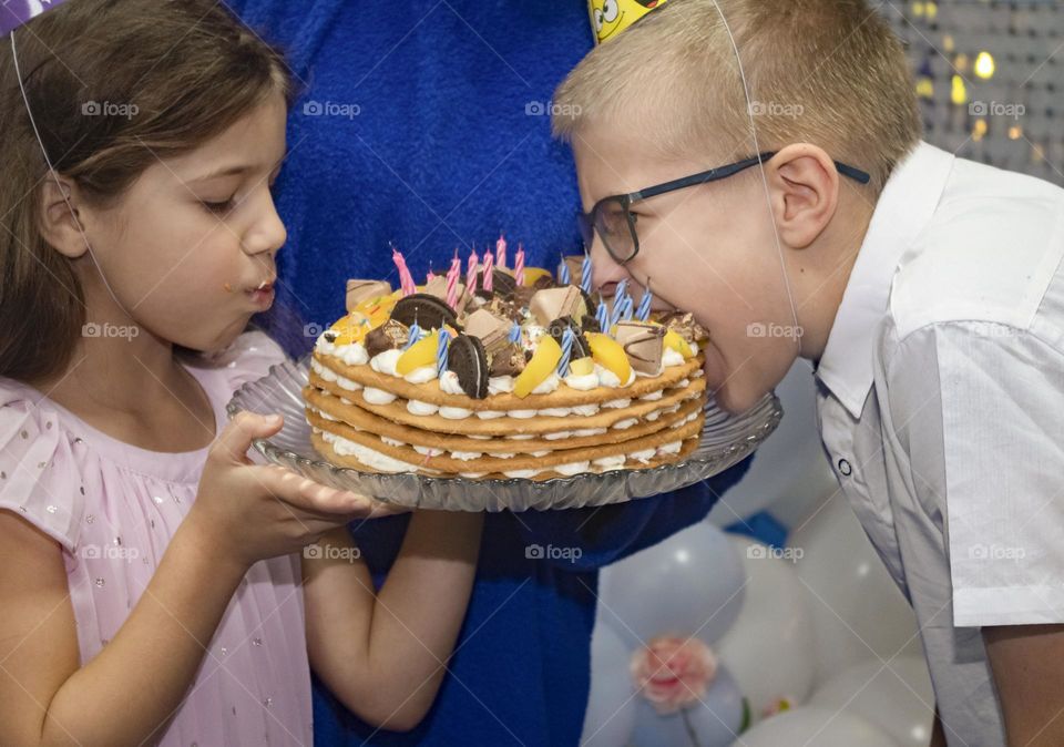 child holding a gift