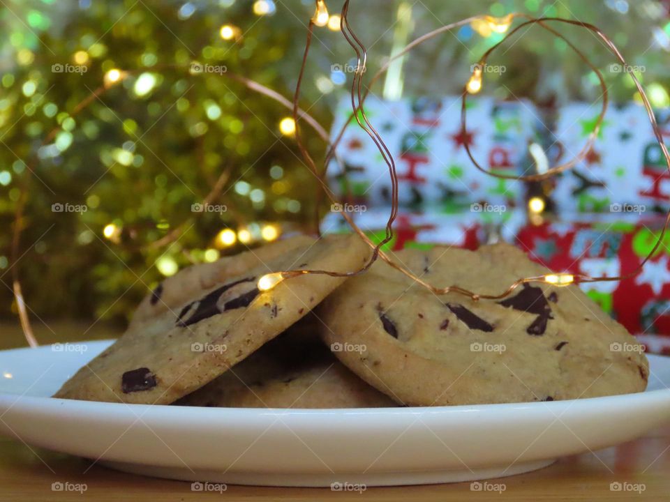 Santa’s choc chip cookies