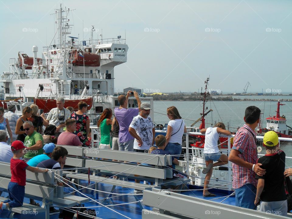 Watercraft, Ship, Vehicle, Water, People