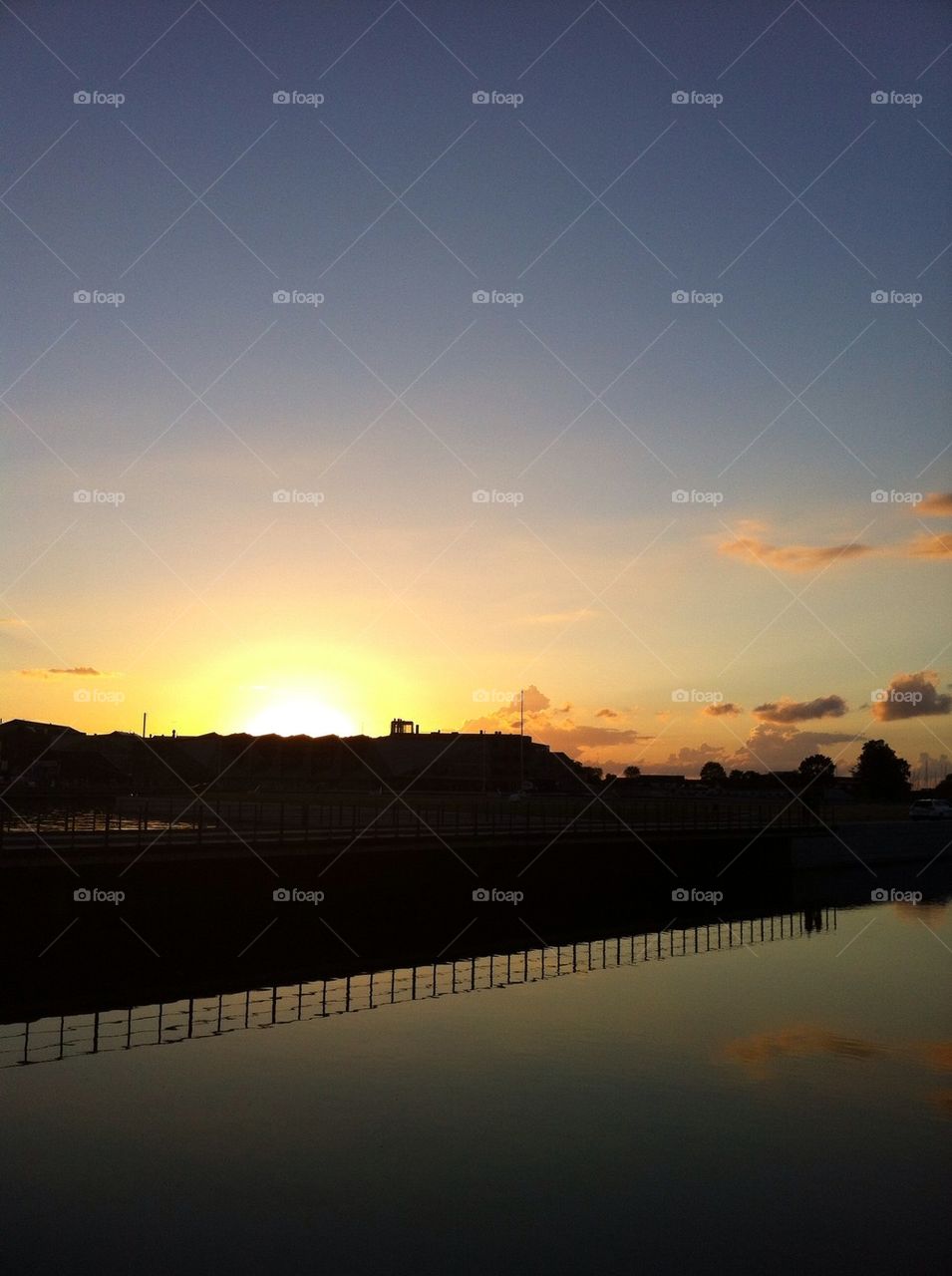 Sundown over helsingör castle, Denmark