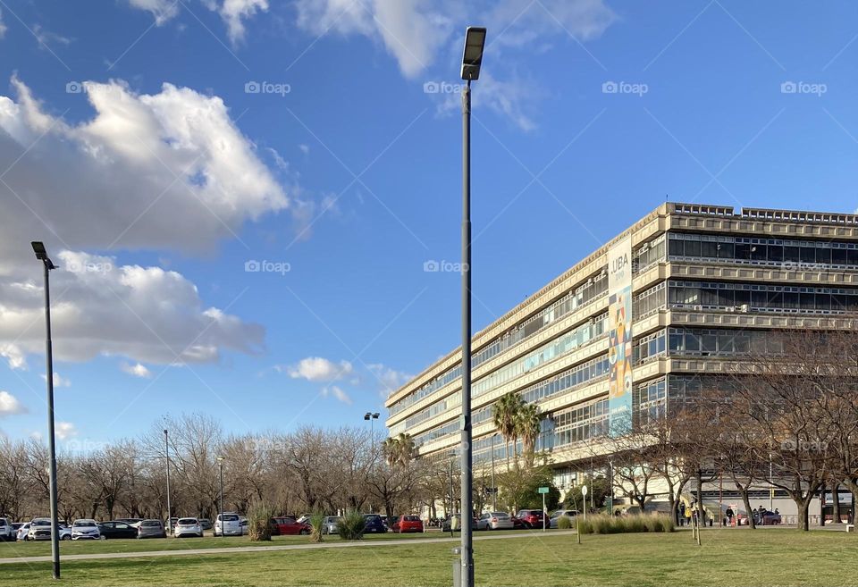 Clouds and building 