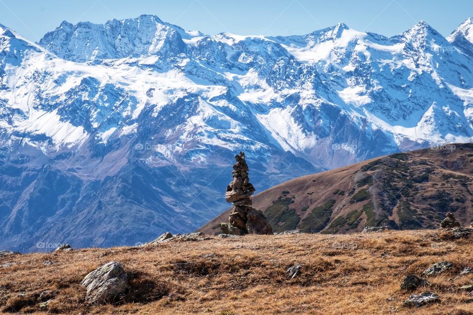 beautiful mountain scene in Georgia 