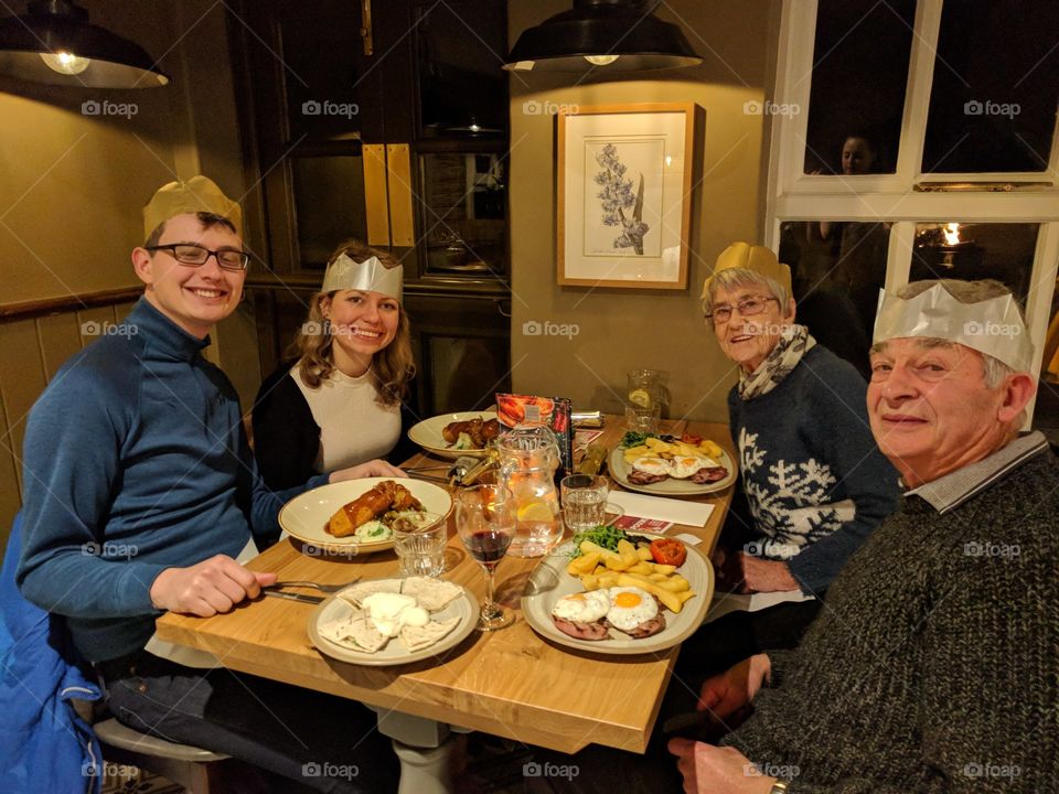 Xmas dinner with grandparents