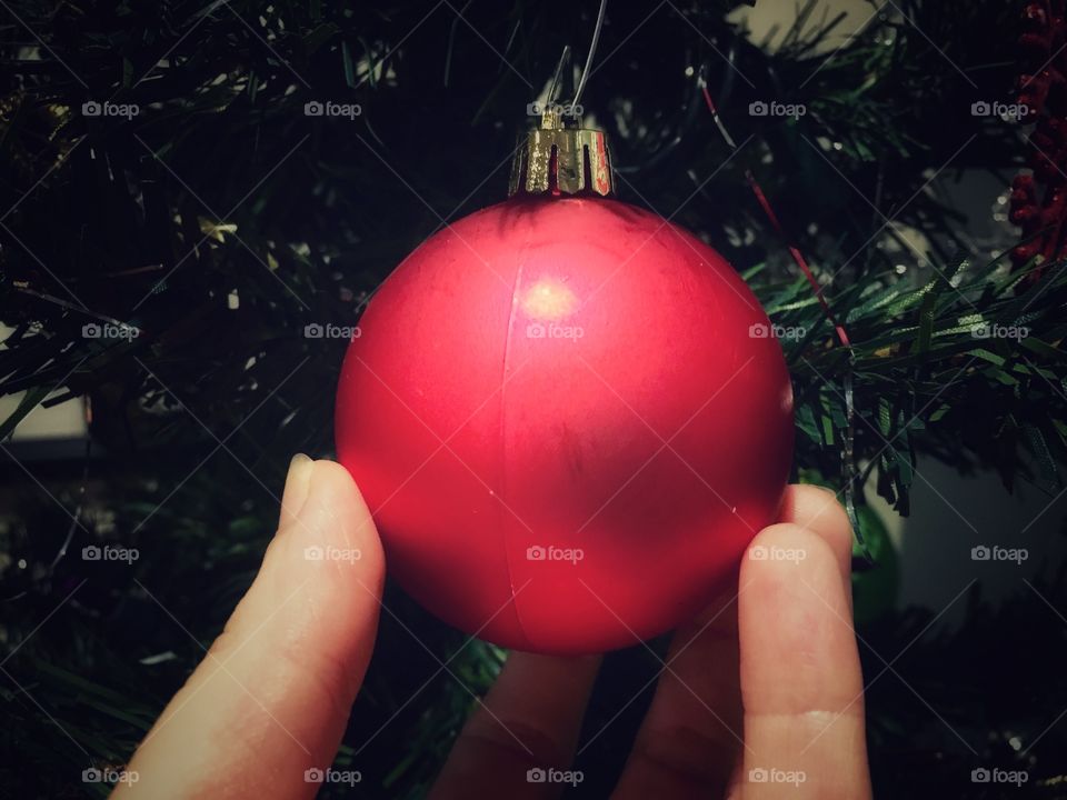 Red Christmas bulb 