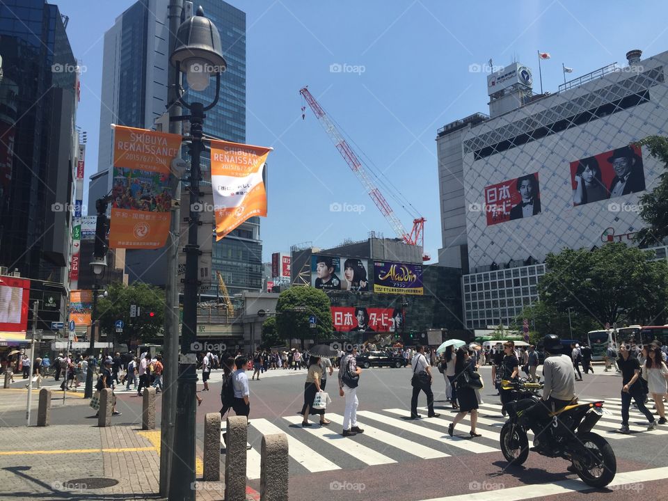 Shibuya Station. Shibuya in Japan