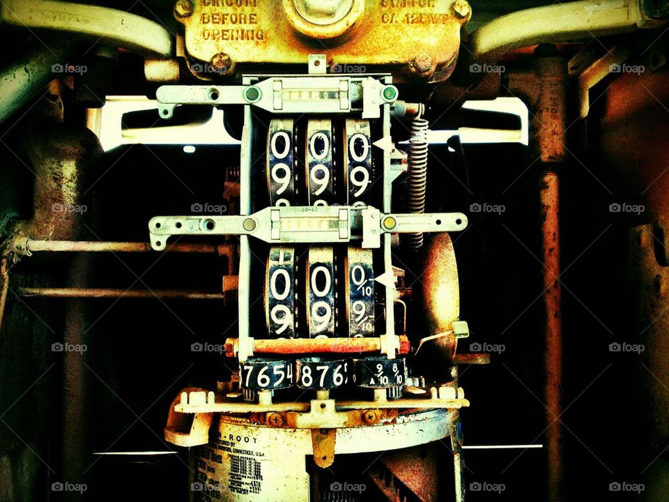 Obsolete Gasoline Meter