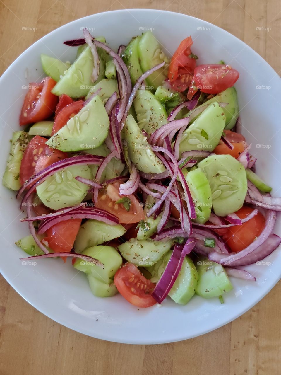 tomato cucumber  salad