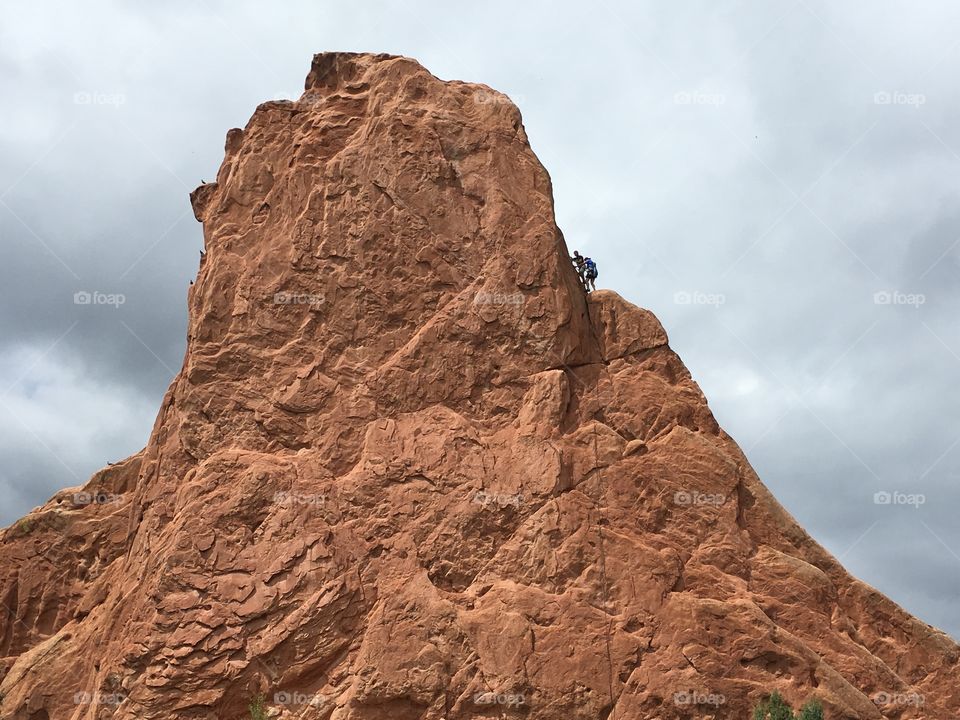 Rock climbing in Colorado's Garden of the Gods