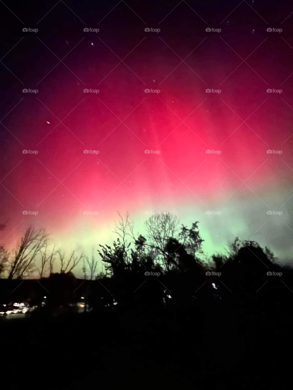 northern lights over New York state