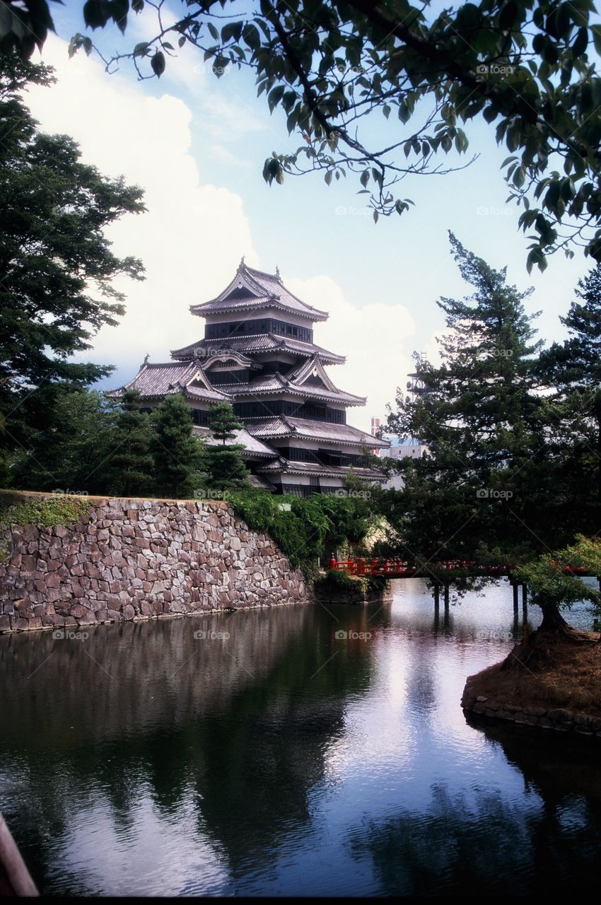 Scenic of Matsumoto Castle near Tokyo, Japan 
